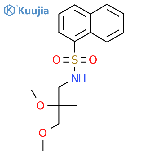 N-(2,3-dimethoxy-2-methylpropyl)naphthalene-1-sulfonamide structure