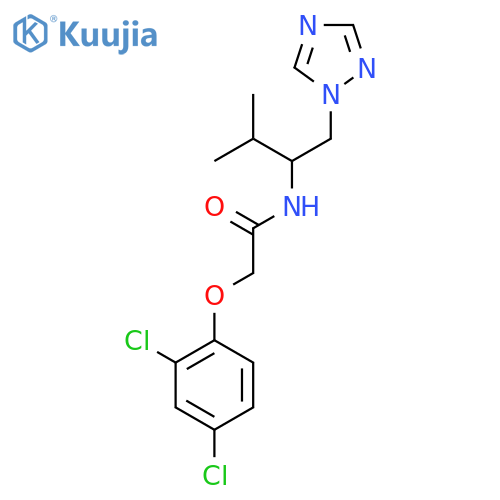 2-(2,4-dichlorophenoxy)-N-[3-methyl-1-(1H-1,2,4-triazol-1-yl)butan-2-yl]acetamide structure