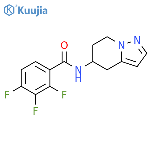 2,3,4-trifluoro-N-{4H,5H,6H,7H-pyrazolo1,5-apyridin-5-yl}benzamide structure