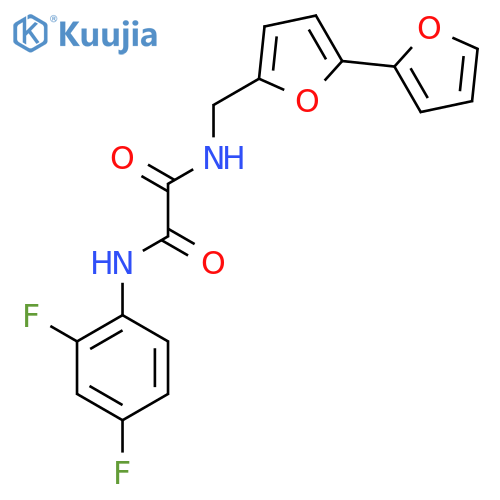 N-({2,2'-bifuran-5-yl}methyl)-N'-(2,4-difluorophenyl)ethanediamide structure