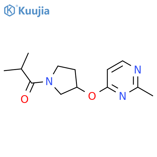2-Methyl-1-{3-[(2-methylpyrimidin-4-yl)oxy]pyrrolidin-1-yl}propan-1-one structure