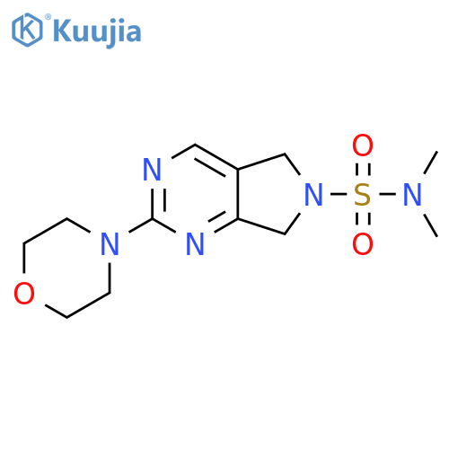 N,N-dimethyl-2-(morpholin-4-yl)-5H,6H,7H-pyrrolo[3,4-d]pyrimidine-6-sulfonamide structure