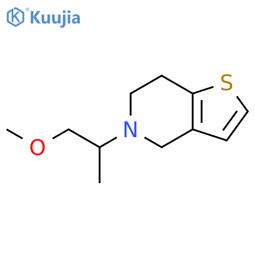 5-(1-methoxypropan-2-yl)-4H,5H,6H,7H-thieno[3,2-c]pyridine structure
