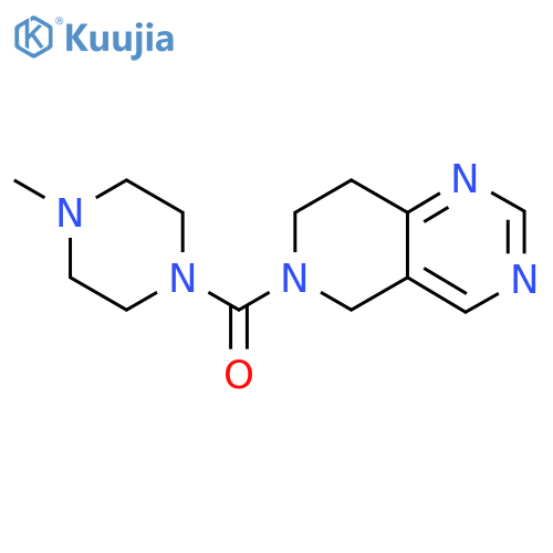 1-methyl-4-{5H,6H,7H,8H-pyrido4,3-dpyrimidine-6-carbonyl}piperazine structure