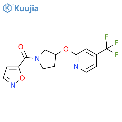 5-Isoxazolyl[3-[[4-(trifluoromethyl)-2-pyridinyl]oxy]-1-pyrrolidinyl]methanone structure