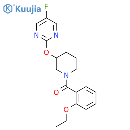 2-{1-(2-ethoxybenzoyl)piperidin-3-yloxy}-5-fluoropyrimidine structure