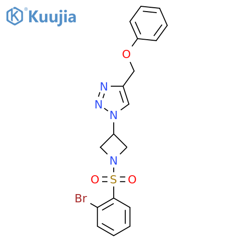 1-[1-(2-bromobenzenesulfonyl)azetidin-3-yl]-4-(phenoxymethyl)-1H-1,2,3-triazole structure