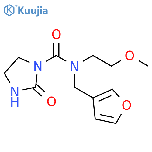 N-[(furan-3-yl)methyl]-N-(2-methoxyethyl)-2-oxoimidazolidine-1-carboxamide structure