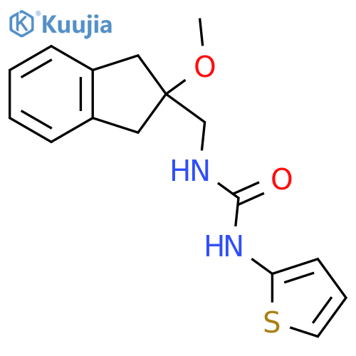1-[(2-methoxy-2,3-dihydro-1H-inden-2-yl)methyl]-3-(thiophen-2-yl)urea structure