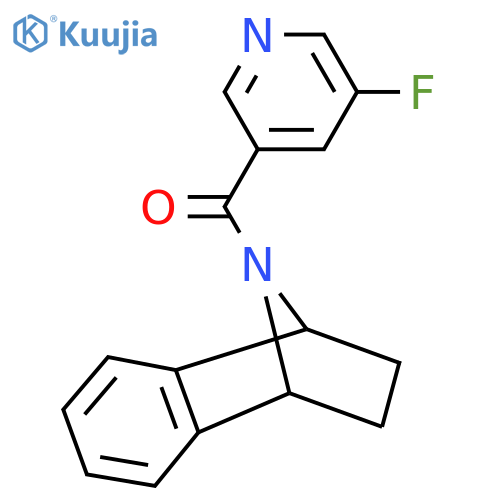 11-(5-fluoropyridine-3-carbonyl)-11-azatricyclo[6.2.1.0^{2,7}]undeca-2(7),3,5-triene structure