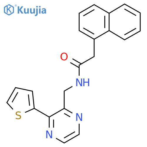 2-(naphthalen-1-yl)-N-{3-(thiophen-2-yl)pyrazin-2-ylmethyl}acetamide structure