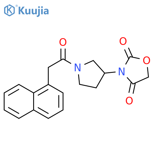 3-[1-[2-(1-Naphthalenyl)acetyl]-3-pyrrolidinyl]-2,4-oxazolidinedione structure