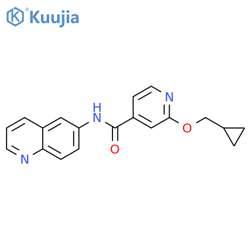 2-(cyclopropylmethoxy)-N-quinolin-6-ylpyridine-4-carboxamide structure