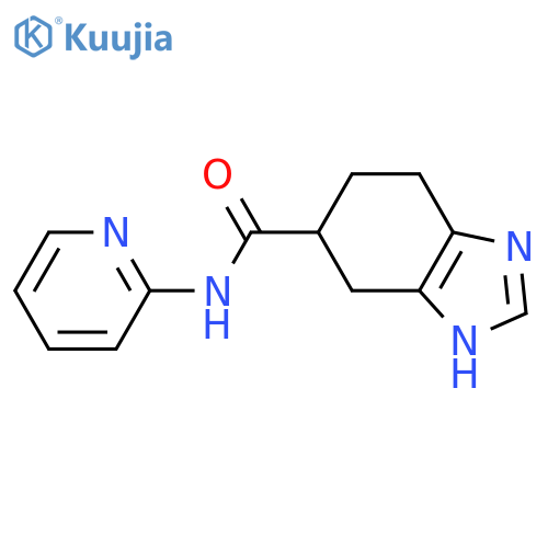 N-(pyridin-2-yl)-4,5,6,7-tetrahydro-1H-1,3-benzodiazole-5-carboxamide structure
