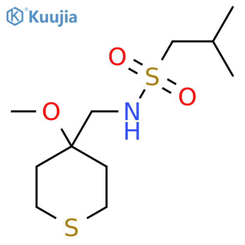 N-[(4-methoxythian-4-yl)methyl]-2-methylpropane-1-sulfonamide structure