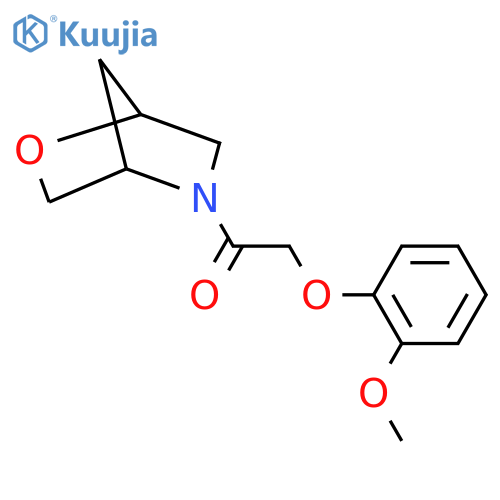 2-(2-methoxyphenoxy)-1-{2-oxa-5-azabicyclo[2.2.1]heptan-5-yl}ethan-1-one structure