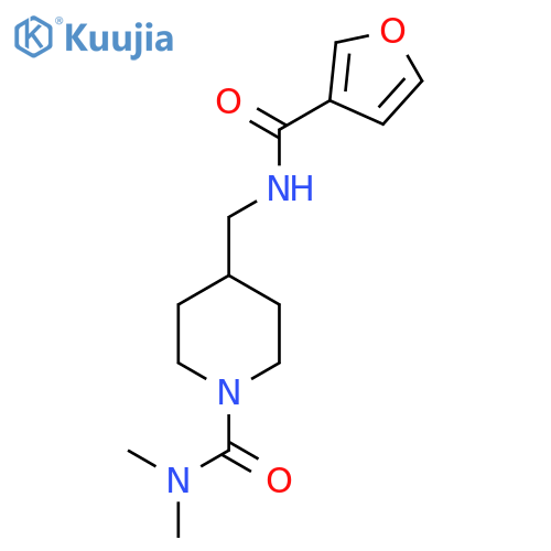 4-{(furan-3-yl)formamidomethyl}-N,N-dimethylpiperidine-1-carboxamide structure