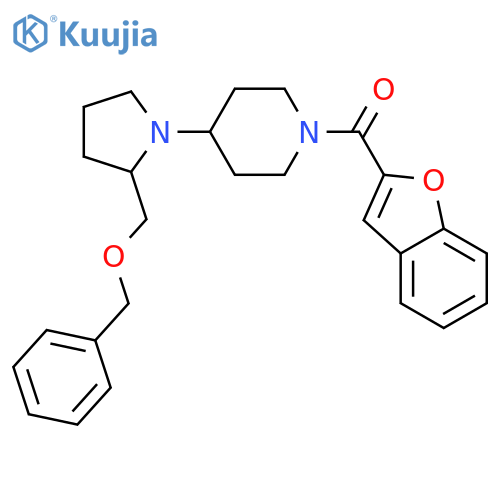 1-(1-benzofuran-2-carbonyl)-4-{2-(benzyloxy)methylpyrrolidin-1-yl}piperidine structure
