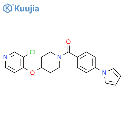 3-chloro-4-({1-4-(1H-pyrrol-1-yl)benzoylpiperidin-4-yl}oxy)pyridine structure
