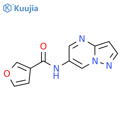 N-{pyrazolo[1,5-a]pyrimidin-6-yl}furan-3-carboxamide structure