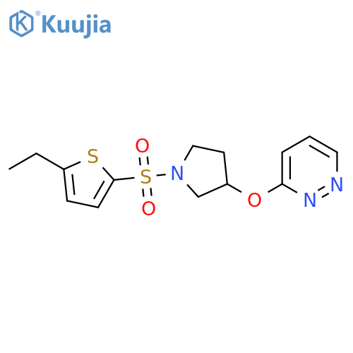 3-({1-[(5-ethylthiophen-2-yl)sulfonyl]pyrrolidin-3-yl}oxy)pyridazine structure