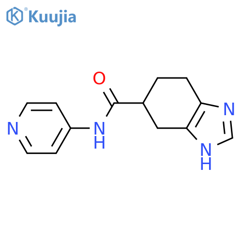 N-(pyridin-4-yl)-4,5,6,7-tetrahydro-1H-1,3-benzodiazole-5-carboxamide structure