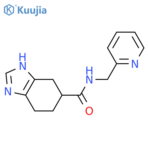 N-[(pyridin-2-yl)methyl]-4,5,6,7-tetrahydro-1H-1,3-benzodiazole-5-carboxamide structure