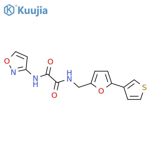 N-(1,2-oxazol-3-yl)-N'-{5-(thiophen-3-yl)furan-2-ylmethyl}ethanediamide structure
