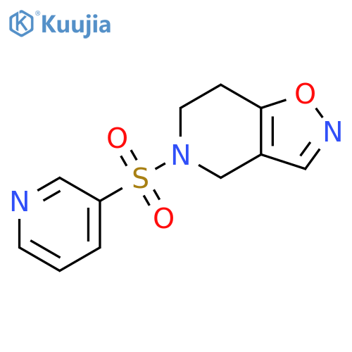 4,5,6,7-Tetrahydro-5-(3-pyridinylsulfonyl)isoxazolo[4,5-c]pyridine structure