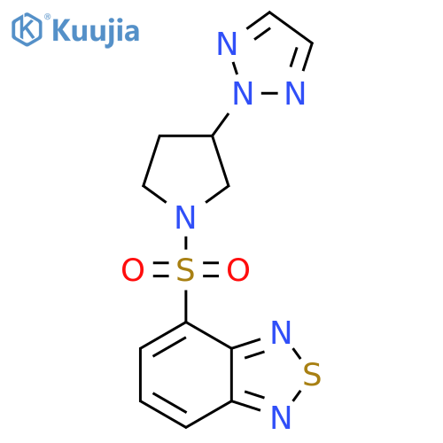 4-{3-(2H-1,2,3-triazol-2-yl)pyrrolidin-1-ylsulfonyl}-2,1,3-benzothiadiazole structure