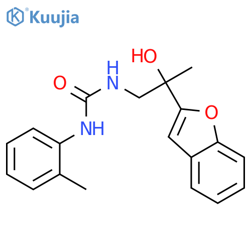 3-[2-(1-benzofuran-2-yl)-2-hydroxypropyl]-1-(2-methylphenyl)urea structure