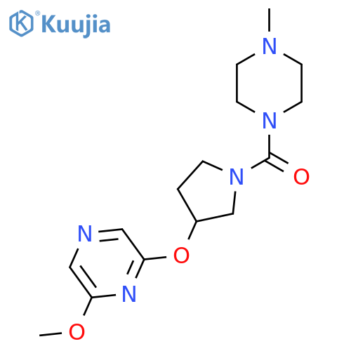 2-methoxy-6-{[1-(4-methylpiperazine-1-carbonyl)pyrrolidin-3-yl]oxy}pyrazine structure