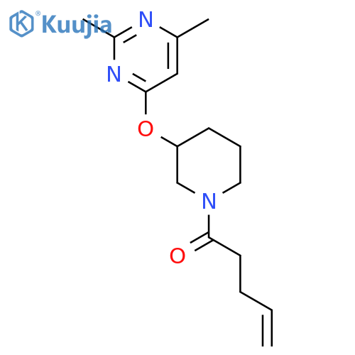 1-{3-[(2,6-dimethylpyrimidin-4-yl)oxy]piperidin-1-yl}pent-4-en-1-one structure