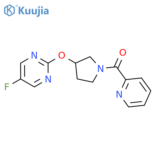 Methanone, [3-[(5-fluoro-2-pyrimidinyl)oxy]-1-pyrrolidinyl]-2-pyridinyl- structure