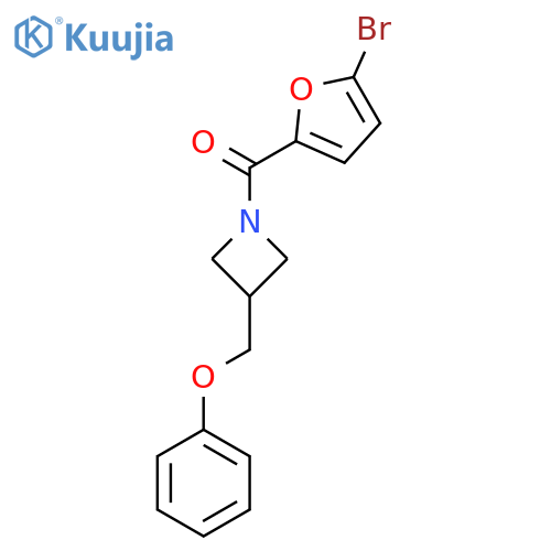 1-(5-bromofuran-2-carbonyl)-3-(phenoxymethyl)azetidine structure