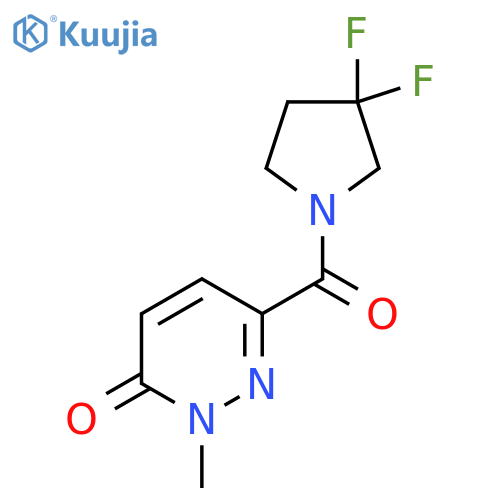 6-(3,3-difluoropyrrolidine-1-carbonyl)-2-methyl-2,3-dihydropyridazin-3-one structure