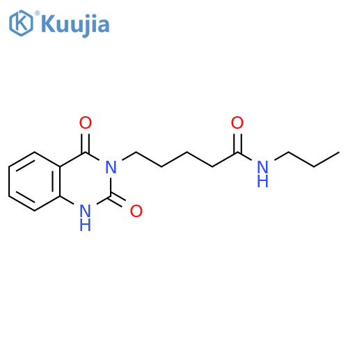 1,4-Dihydro-2,4-dioxo-N-propyl-3(2H)-quinazolinepentanamide structure