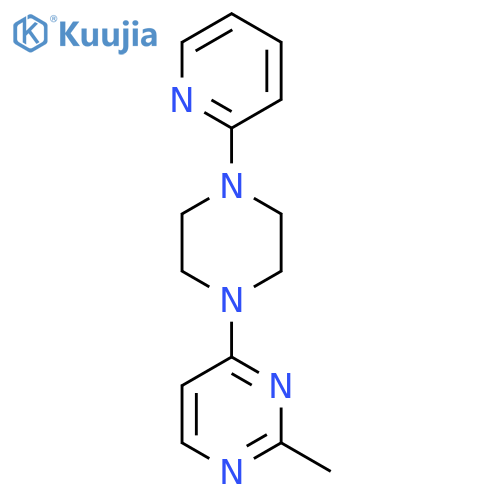 2-methyl-4-[4-(pyridin-2-yl)piperazin-1-yl]pyrimidine structure