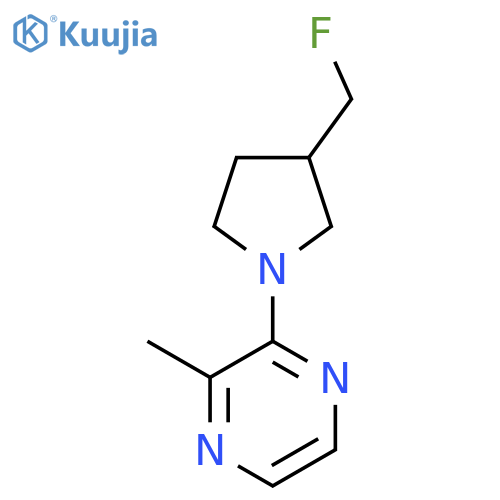 2-[3-(fluoromethyl)pyrrolidin-1-yl]-3-methylpyrazine structure