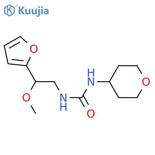3-2-(furan-2-yl)-2-methoxyethyl-1-(oxan-4-yl)urea structure