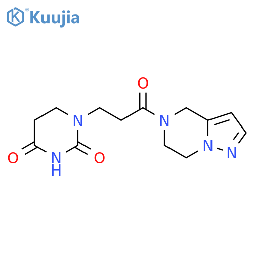 1-(3-oxo-3-{4H,5H,6H,7H-pyrazolo1,5-apyrazin-5-yl}propyl)-1,2,3,4-tetrahydropyrimidine-2,4-dione structure