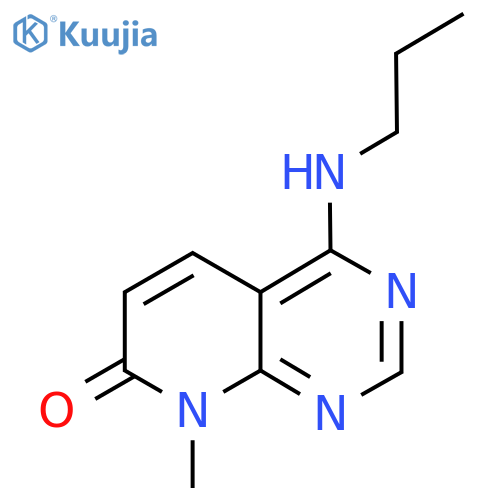 8-methyl-4-(propylamino)-7H,8H-pyrido2,3-dpyrimidin-7-one structure