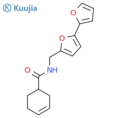 N-({2,2'-bifuran-5-yl}methyl)cyclohex-3-ene-1-carboxamide structure