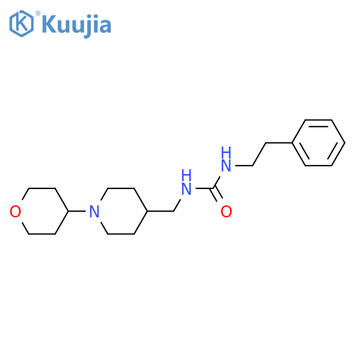3-{[1-(oxan-4-yl)piperidin-4-yl]methyl}-1-(2-phenylethyl)urea structure
