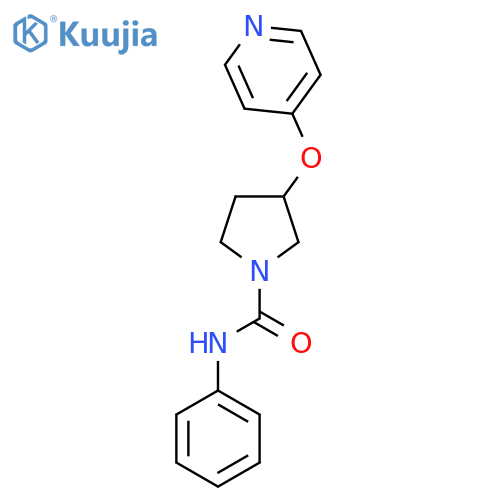 N-phenyl-3-(pyridin-4-yloxy)pyrrolidine-1-carboxamide structure