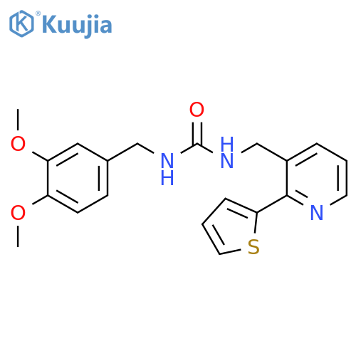 1-[(3,4-dimethoxyphenyl)methyl]-3-{[2-(thiophen-2-yl)pyridin-3-yl]methyl}urea structure