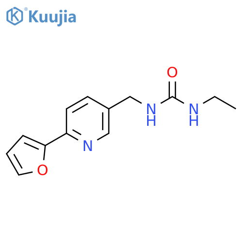 3-ethyl-1-{[6-(furan-2-yl)pyridin-3-yl]methyl}urea structure