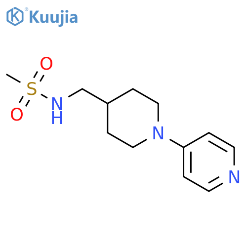 N-{[1-(pyridin-4-yl)piperidin-4-yl]methyl}methanesulfonamide structure