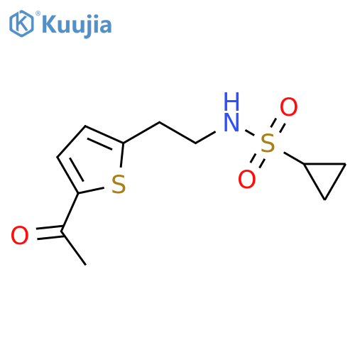 N-[2-(5-acetylthiophen-2-yl)ethyl]cyclopropanesulfonamide structure