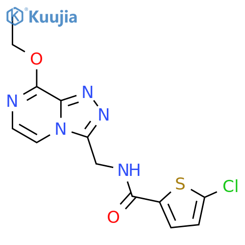 5-chloro-N-({8-ethoxy-1,2,4triazolo4,3-apyrazin-3-yl}methyl)thiophene-2-carboxamide structure
